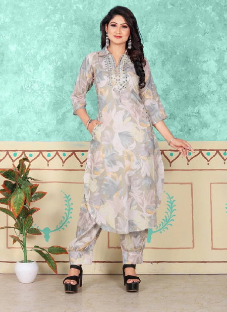 Mahek Heavy Masleen Cotton Print Kurti With Bottom Wholesale Market In India